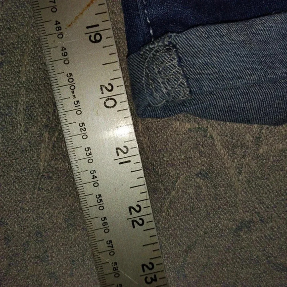 Women's  Blue Denim 5 Pocket Capri Jeans Size 5X - Picture 4 of 9